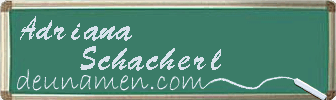 Adriana Schacherl Visitenkarte